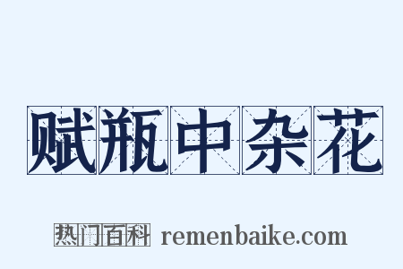 赋瓶中杂花是什么意思的图片